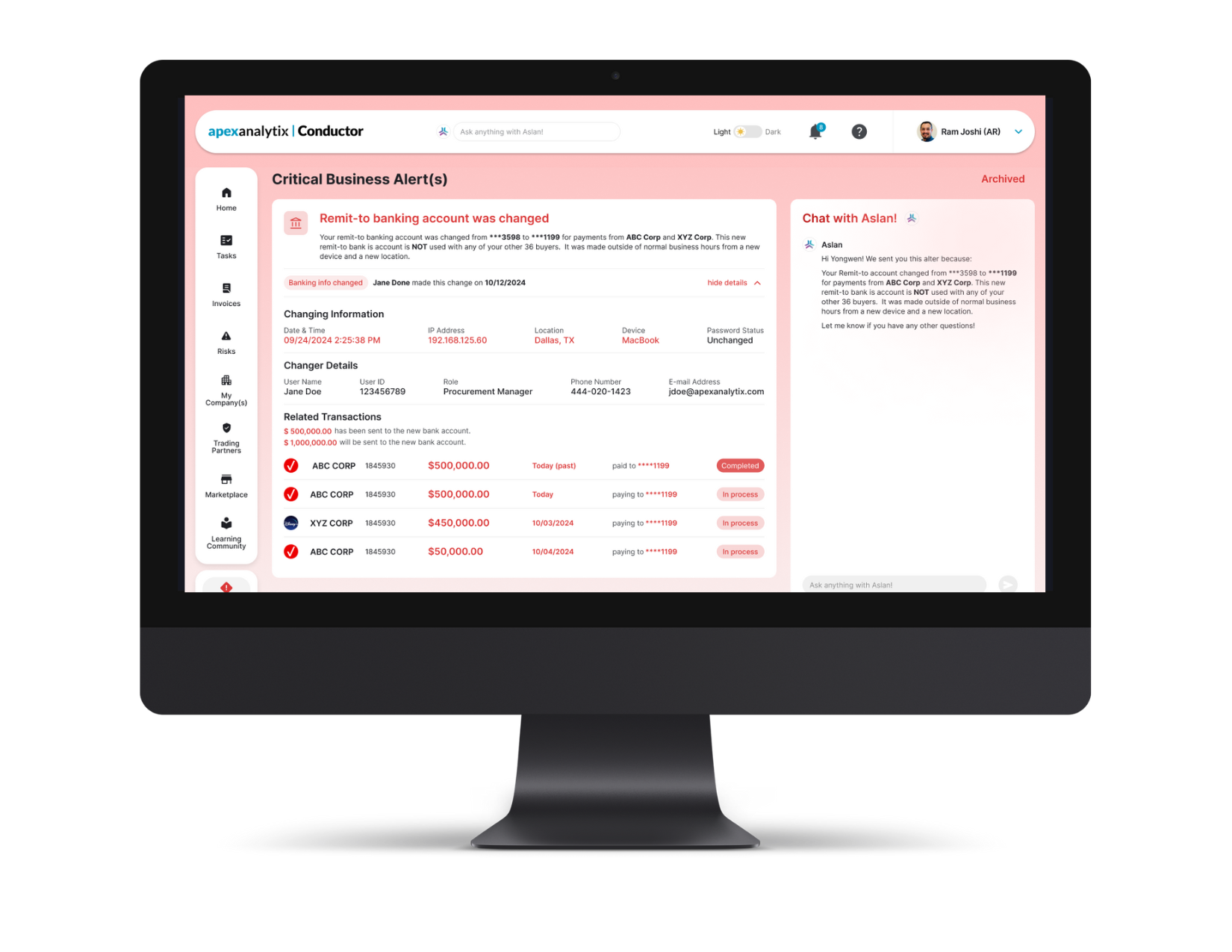 conductor risk mock up