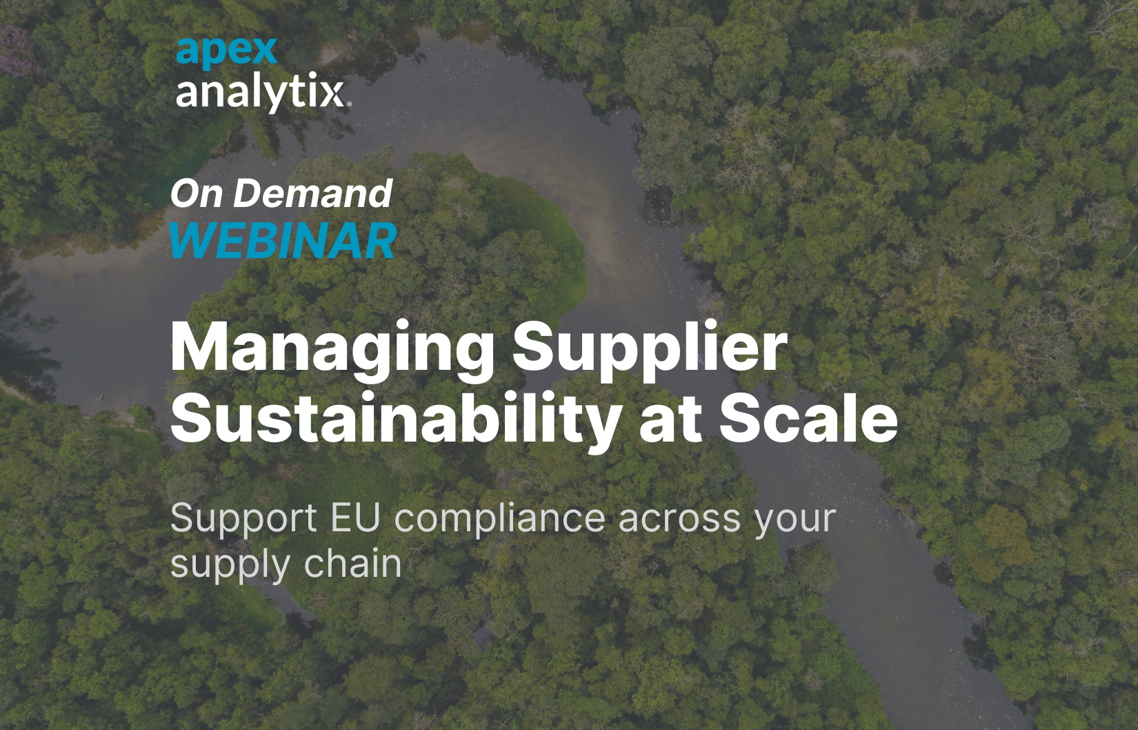 Webinar: managing supplier sustainability at scale
