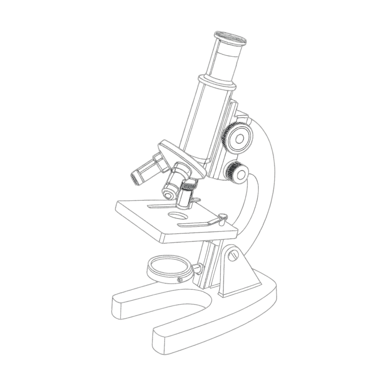A blueprint of a microscope