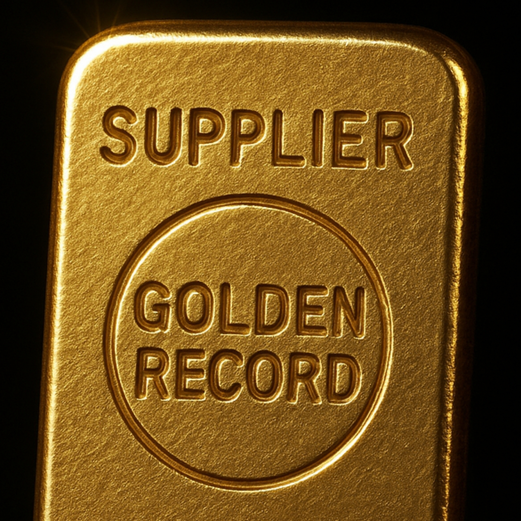 A gold bar with 