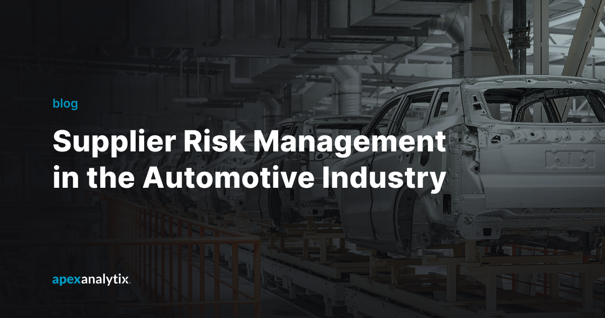 Supplier Risk Management in the Automotive Industry [Guide]