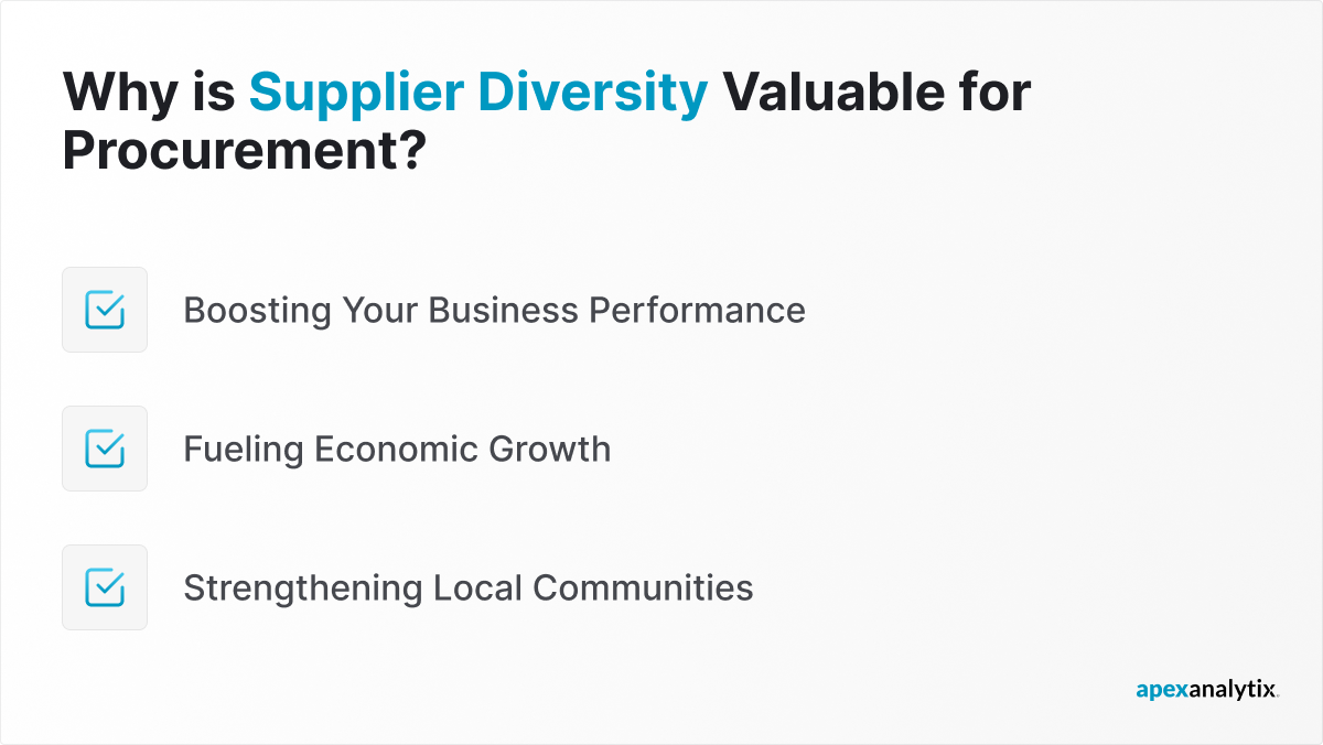 Why is supplier diversity valuable for procurement_